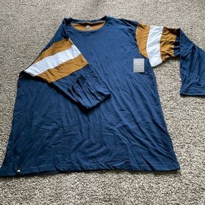 Men’s 3XL Winston navy Atom tee with stripes